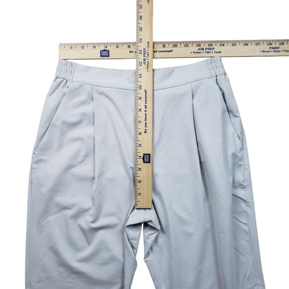 All Saints Aleida Jersey Crop Pants Womens 4 Mint Green Stretch Quiet Luxury - Picture 6 of 9